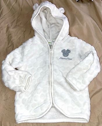 Veste Minnie blanche argenté taille 18 mois disney