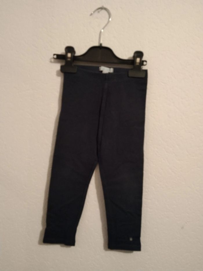 legging bleu marine fille 2 ans Okaïdi