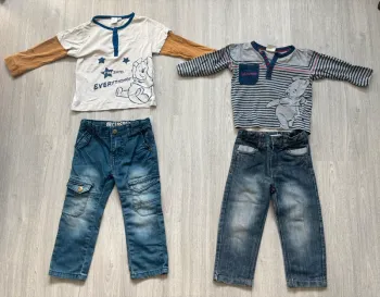 5 ensembles jeans et t-shirt