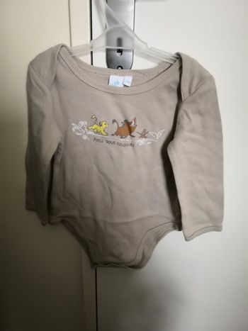 Body manches longues (Beige, Le Roi Lion) 24 mois (86 cm) Disney Baby