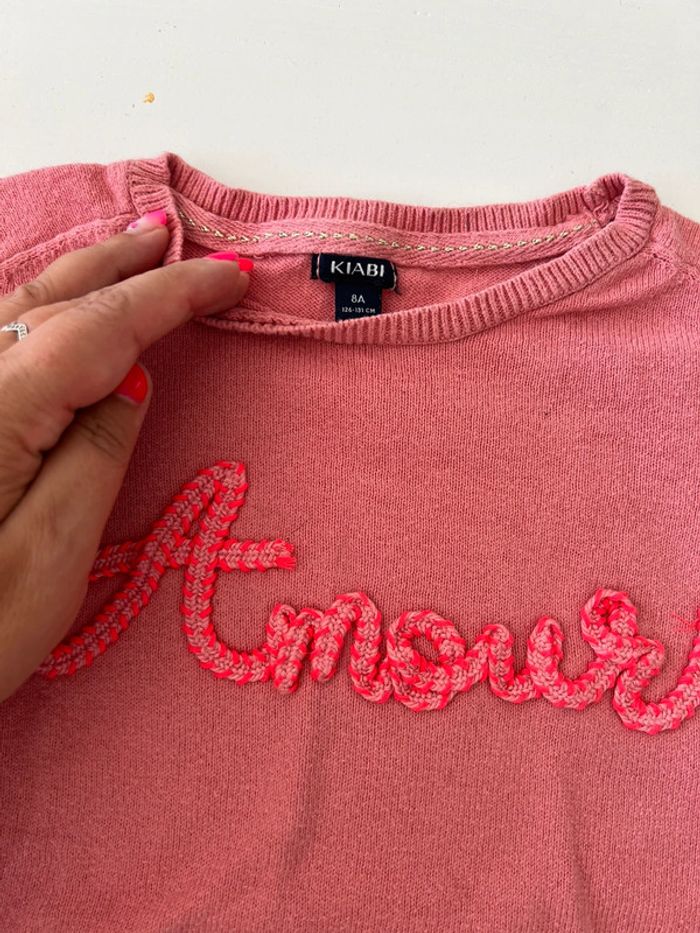 Pull fille 8 ans Kiabi amour - photo numéro 2