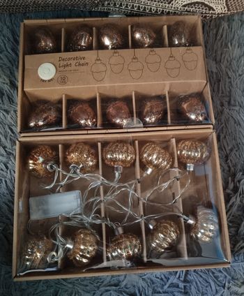 Lot guirlandes d'automne (gland et citrouille)