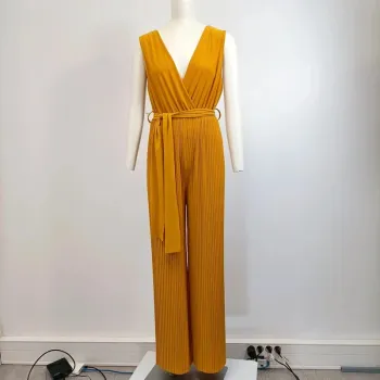 Combinaison Jaune Moutarde - Décolleté V - A1 - TU A289