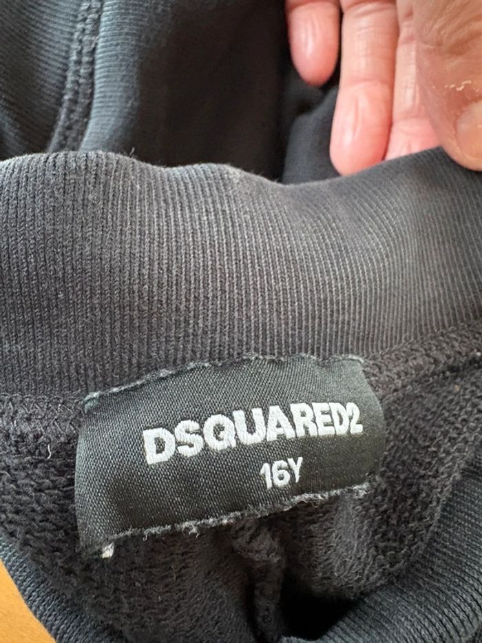 Pantalon jogging Dsqquared noir 16 ans - photo numéro 3