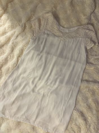 Robe blanche dentelle