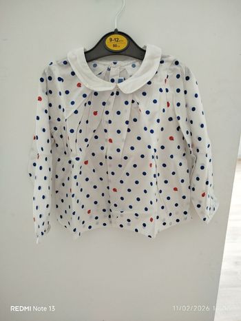 Blouse a pois et coccinelle 🐞