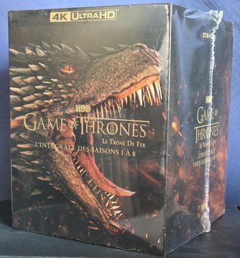 Coffret Game of Thrones Intégrale Blu-Ray 4k Ultra Hd (Saisons 1 à 8) neuf sous Blister