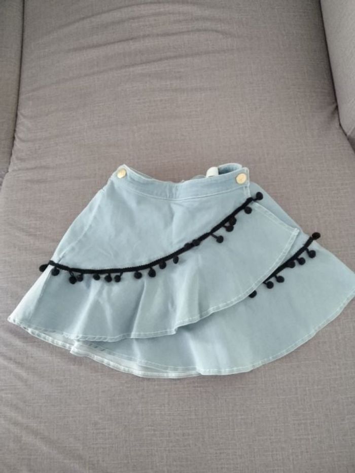 Jupe portefeuille jean