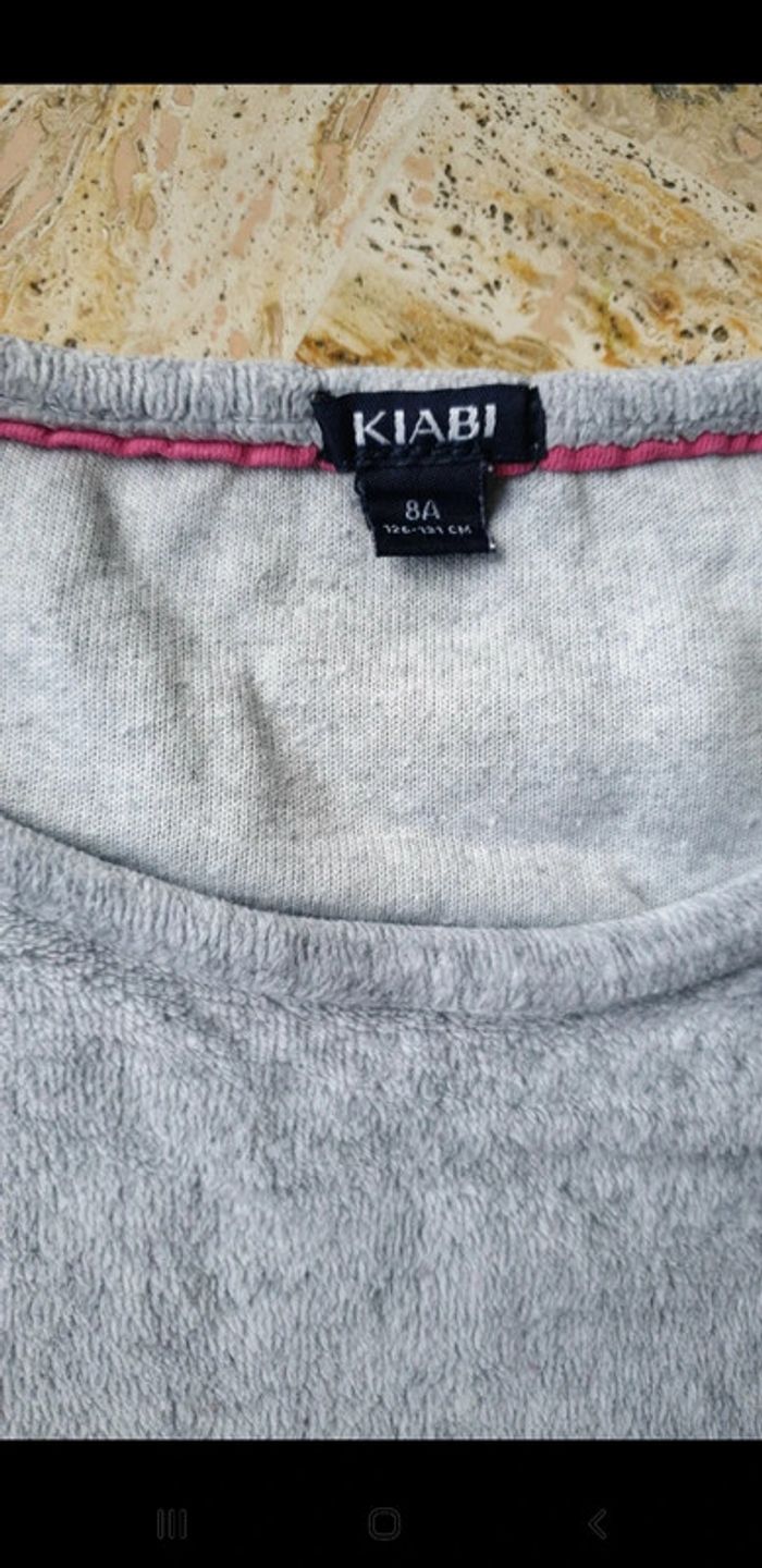 Pyjama fille gris 8 ans - photo numéro 4