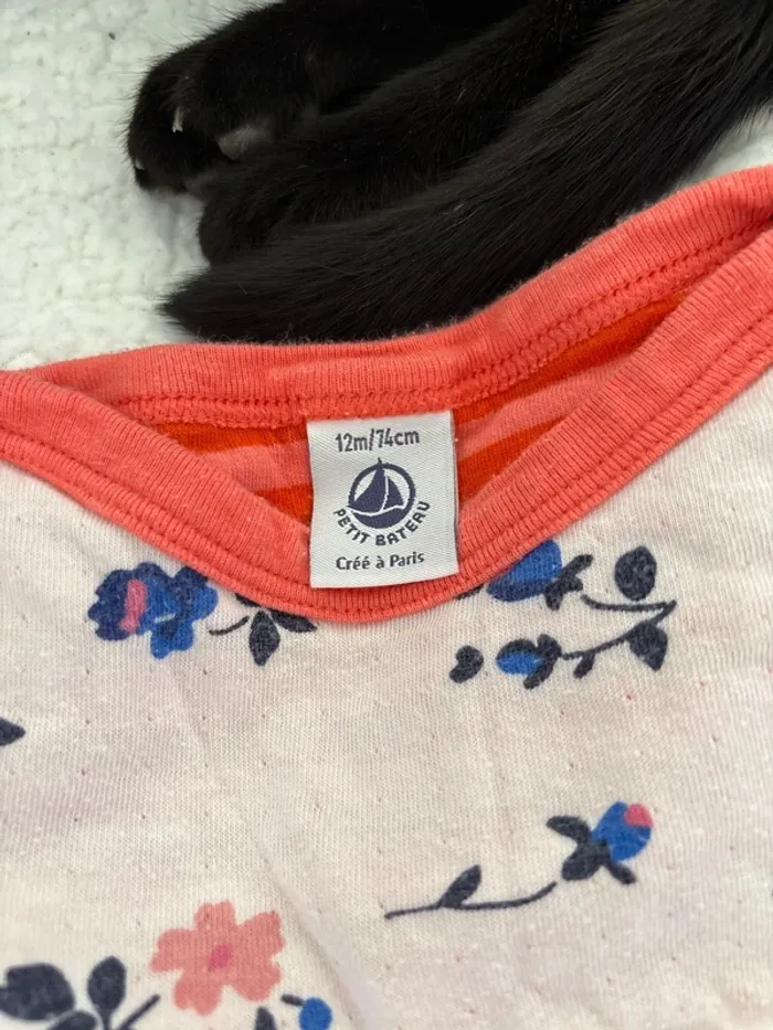 Jolie robe fleurie petit bateau 12 mois - photo numéro 3