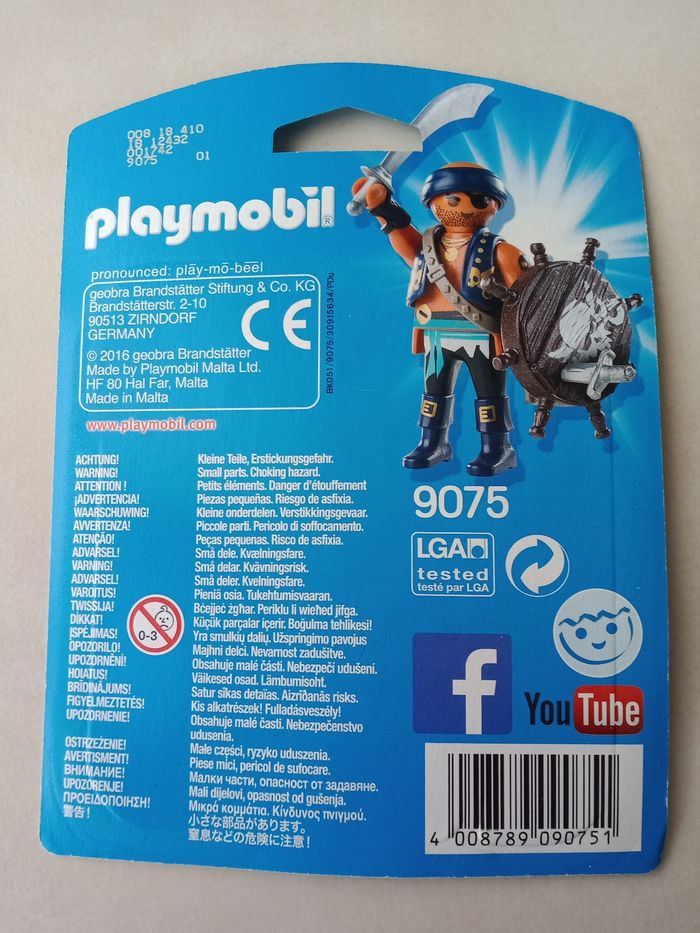 Playmobil Pirate avec bouclier - photo numéro 2