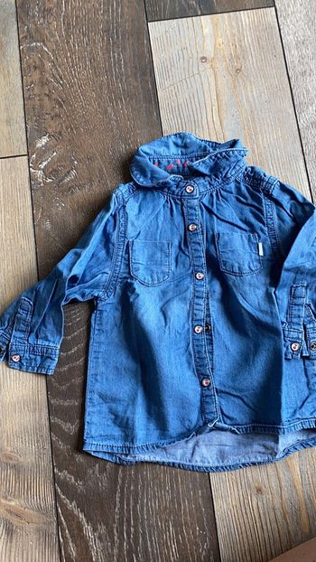 Chemise fille jeans Kiabi 9 mois