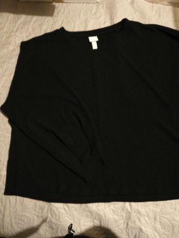 Pull oversize noir