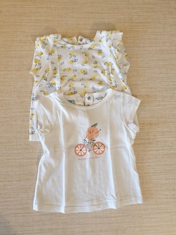 Lot 2 T-shirt manches courtes