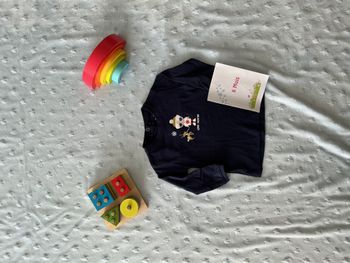 robe manches longues marine impression devant 6 mois u tout petits