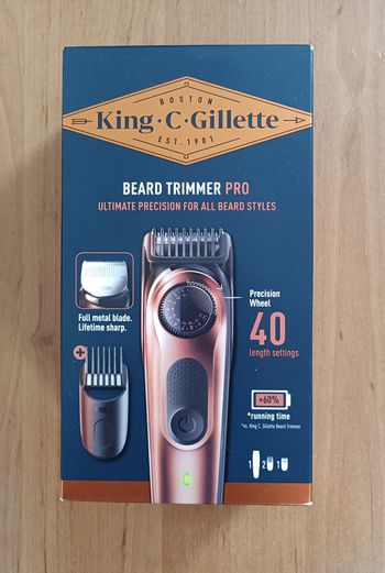 Tondeuse à barbe pro. Beard trimmer pro. King C Gillette.