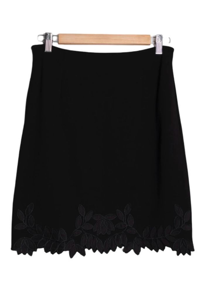 Mini jupe mini skirt noire black à dentelle H&M Taille S - photo numéro 5