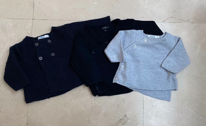 Lot de 3 gilet bébé 0 - 3 mois