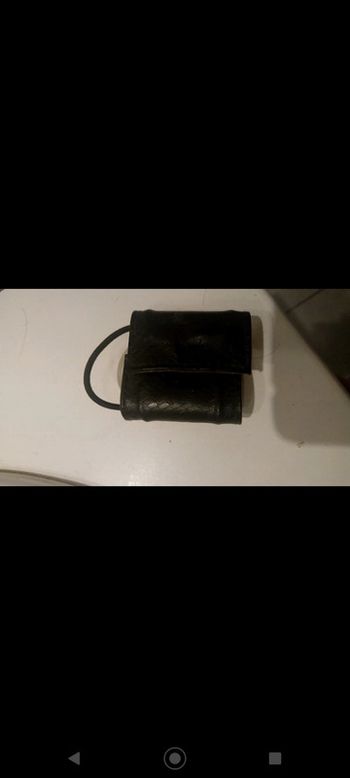 Élastique pour queue de cheval similicuir noir