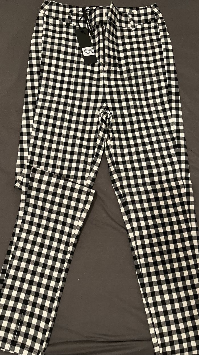 Ensemble tailleur pantalon à carreaux - photo numéro 5