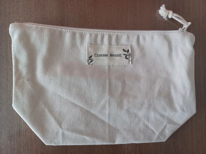 Trousse de toilette en toile coton Comme avant