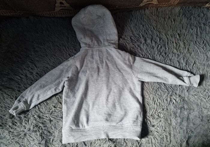 Gilet zippé à capuche gris 4ans mixte - photo numéro 4