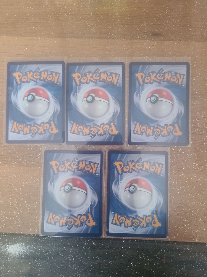 Pokemon lot de 5 carte coiffeton gem pack - photo numéro 2