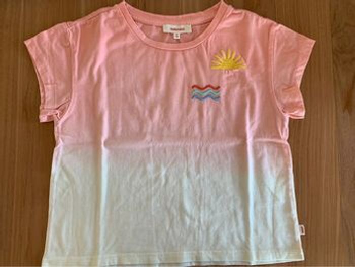 Ensemble short en éponge Petit Bateau et t-shirt bi colore Catimini en 6 ans - photo numéro 4