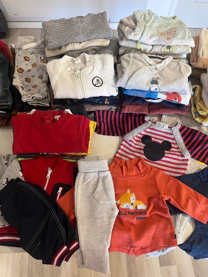 Lot de 70 vêtements bébé garçon – taille 3 mois 👶💙 - photo numéro 2