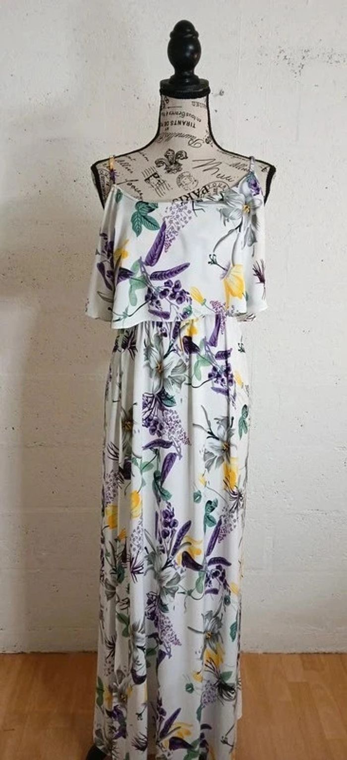 🌿 Robe longue fluide fleurie – Taille L/XL – Marque J.Stars – Très bon état