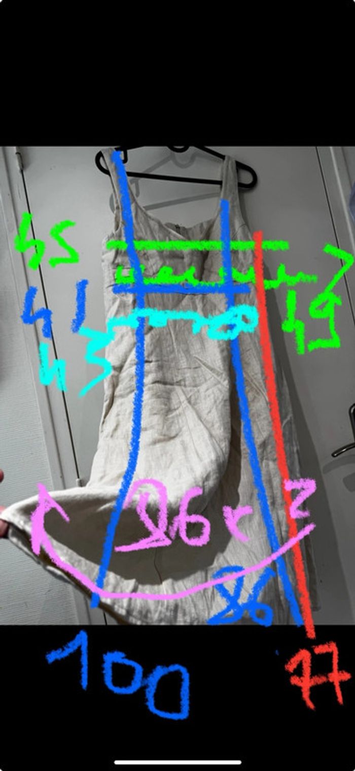 Robe Burton of London, taille 40 100 % lin - photo numéro 16