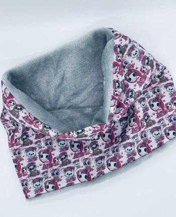 Snood tour de cou cache cou enfant bébé motifs et taille au choix