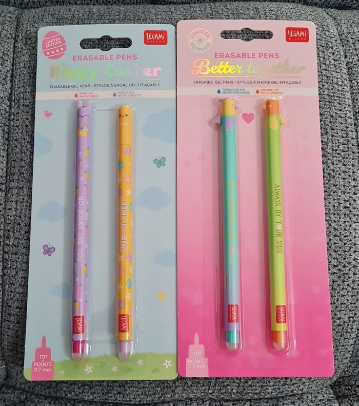 Legami Saint Valentin 2026 Oiseaux Inséparables Amoureux + Pâques 2025 Lapin Poussin = 2 Sets Neufs - photo numéro 2