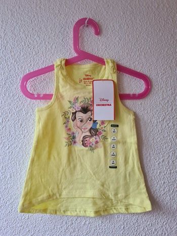 débardeur jaune la belle et la bête Disney