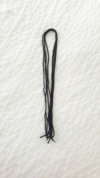 Paire de lacets de chaussures ronds noirs pour rangers 