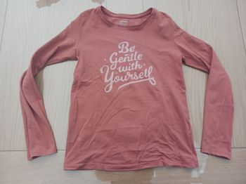 T-shirt orange manches longues