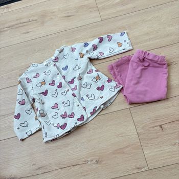 Ensemble bébé Mayoral violet blanc 6/9 mois (75 cm)