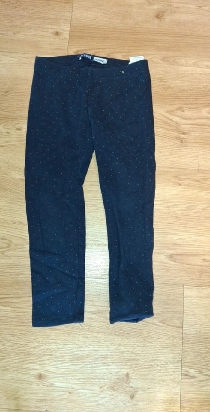 Legging fille chaud okaidi 8 ans bleu nuit - photo numéro 2