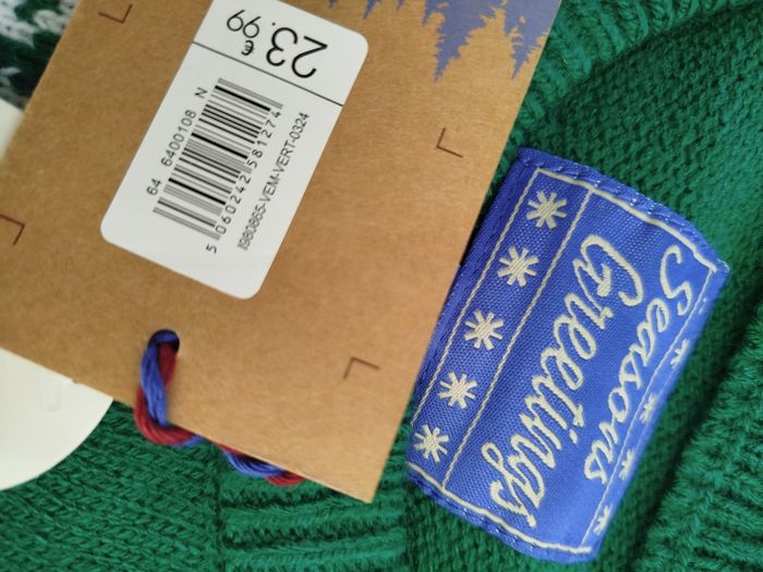 Pull moche de Noël homme taille L vert - photo numéro 7