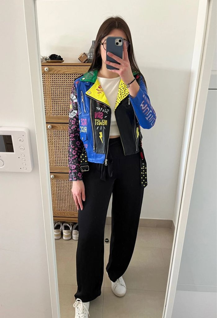 Perfecto coloré en similicuir Wiya - photo numéro 9