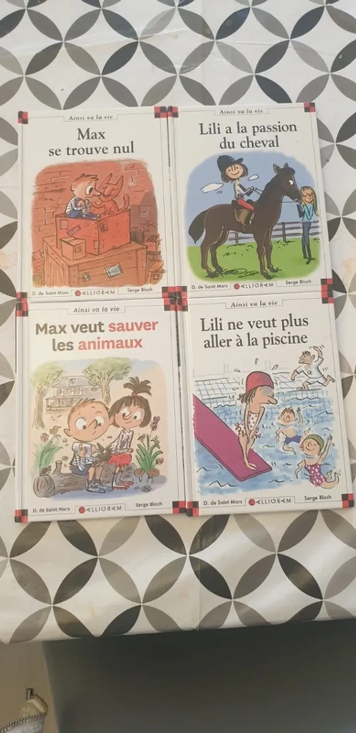 Lot de 4 "max et lili"