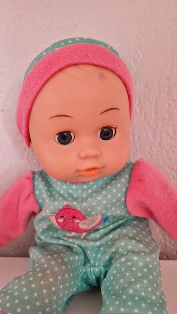 Poupon yeux dormants environ 23 cm en bon état - photo numéro 3