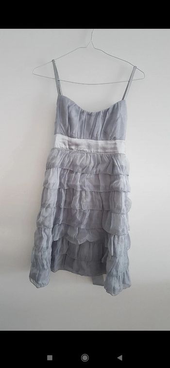 Robe de bal argenté