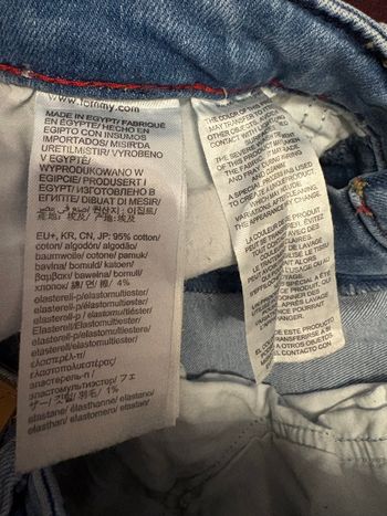 Jean neuf erreur  de taille mis une fois 