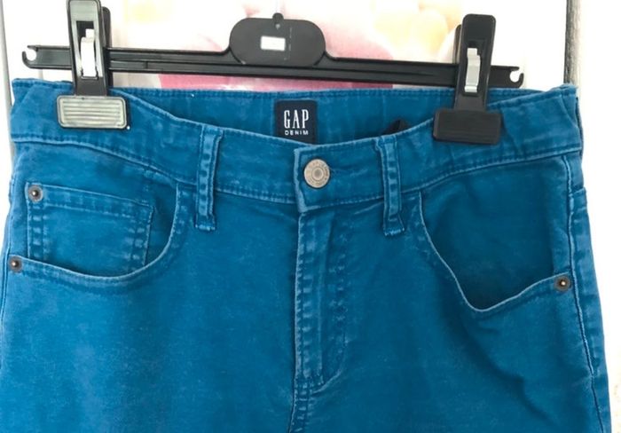 Regular Standard Stretch Skinny bleu ajustable Gap 16 ans - photo numéro 2