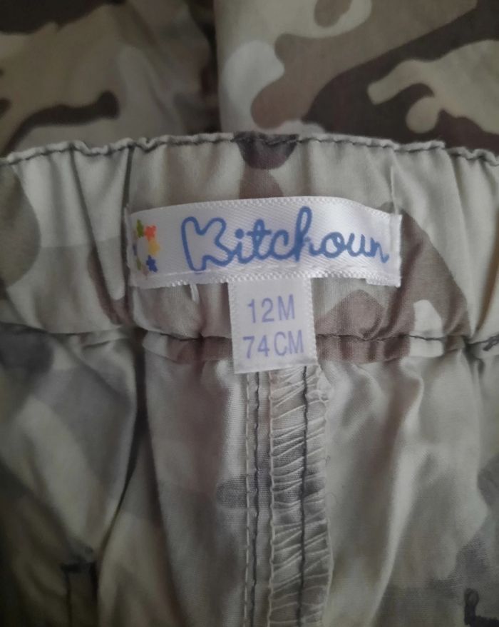Pantalon genre militaire kitchoun taille 12 mois - photo numéro 2