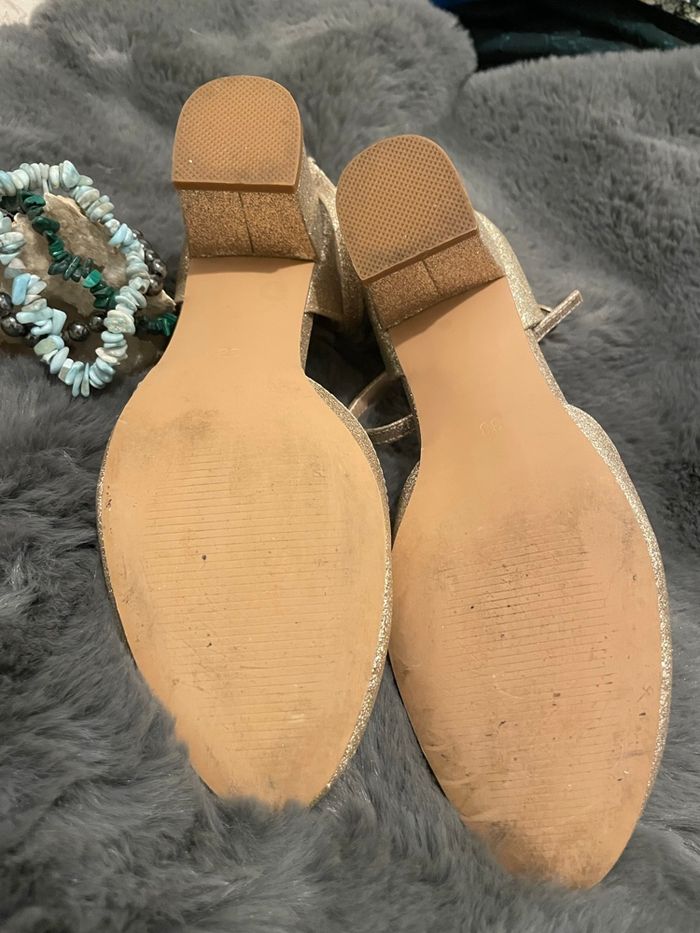 Escarpins à paillette doré Anna field taille 38 - photo numéro 7