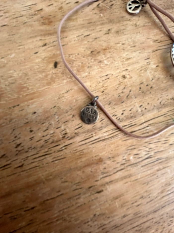 Bracelet gas peace and love cordon - photo numéro 2