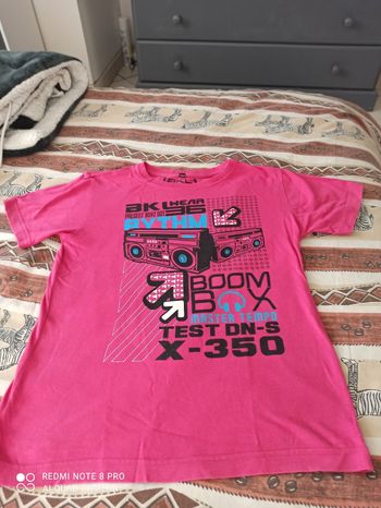 T shirt rose 10 ans