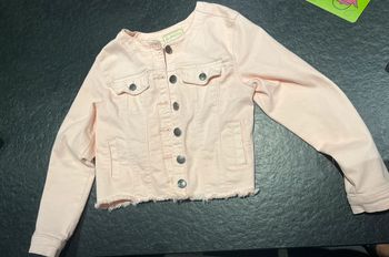 Veste en jean rose 10ans